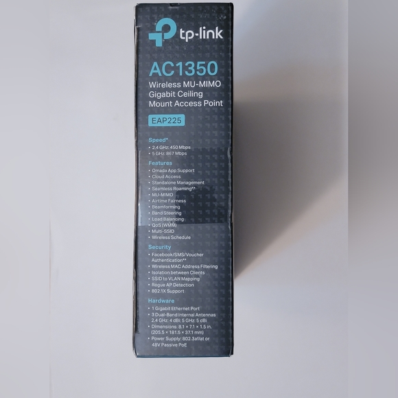TP-Link Omada AC1350 Gigabit Ceiling Mount Wireless Access Point, MU-MIMO - Picture 15 of 16